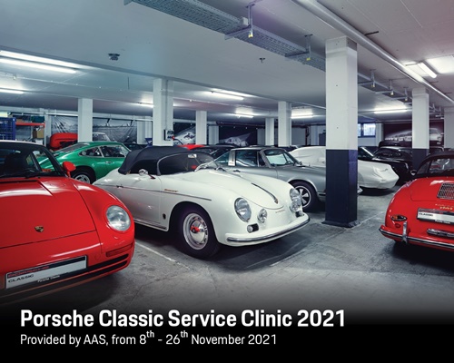 เอเอเอสฯ จัดแคมเปญ Porsche Classic Service Clinic 2021 เน้นย้ำนโยบาย ดูแลทั้งรถและคุณพร้อมอัด 8 โปรโมชั่นพิเศษดูแลรถแบบครบวงจร