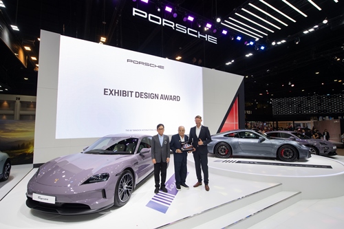 ปอร์เช่ ประเทศไทย คว้ารางวัล Exhibit Design Award  ในงานบางกอก อินเตอร์เนชันแนล มอเตอร์โชว์ ครั้งที่ 46 