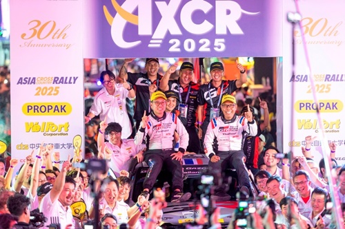TOYOTA GAZOO Racing Thailand ขึ้นโพเดียม 2 ปีซ้อน คว้าอันดับ 2 และ 5 ในรุ่น T1D ด้วย HILUX REVO GR SPORT 4x4 รายการ “Asia Cross Country Rally 2025"