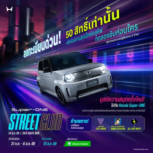 ได้เวลาบูสต์ความสนุกครั้งใหม่! Honda Super-ONE ใหม่ เตรียมเปิดตัวในไทย 14 ส.ค. นี้