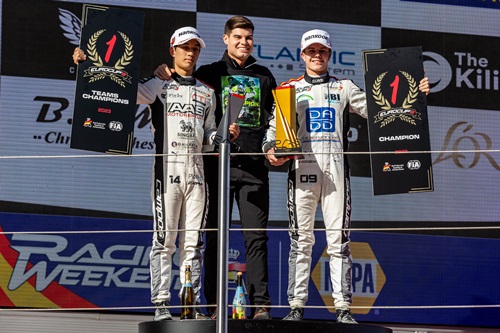 เติ้น ทัศนพล พาธงชาติไทยโชว์ตระหง่าน คว้า Double Podium ส่งท้ายการแข่งขัน 2023 Eurocup 3