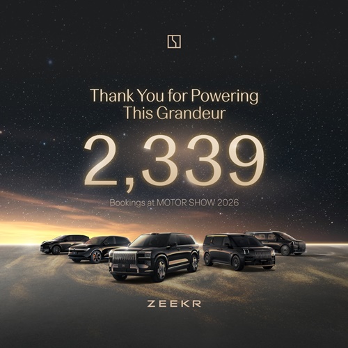 ZEEKR ปิดฉากมอเตอร์โชว์อย่างทรงพลัง  ด้วยยอดจองเติบโต 95% พร้อมกระแสตอบรับล้นหลาม 