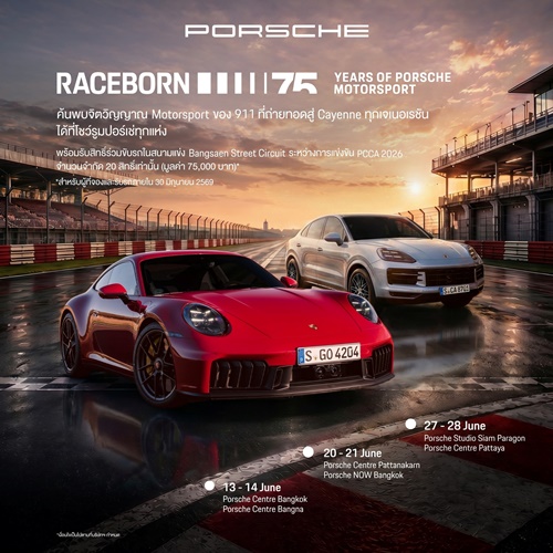 Raceborn จิตวิญญาณจากสนามแข่งที่ขับเคลื่อนสมรรถนะของปอร์เช่ 