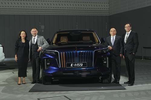 "เมโทร กรุ๊ป" รุกตลาดรถไฟฟ้าระดับพรีเมียม เปิดตัว "HONGQI E-HS9" ครั้งแรกในประเทศไทย